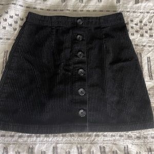 Corduroy mini skirt